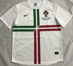 Retro Version 2012 Portugal Away White Thailand Soccer Jersey AAA-510