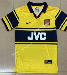 Retro Version 1997 Arsenal Away Yellow Thailand Soccer Jersey AAA-709