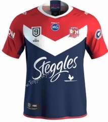 2020 Australia Roosters Royal Blue&Red Thailand Rugby Shirt