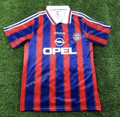 Retro Version 1995-1997 Bayern München Home Red&Blue Thailand Soccer Jersey AAA-503