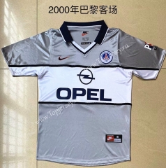 Retro Version 2000 Paris SG Away Gray Thailand Soccer Jersey AAA-AY