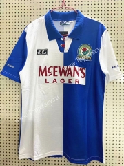Retro Version 1994-1995 Blackburn Rovers Home Blue&White Thailand Soccer Jersey AAA-811