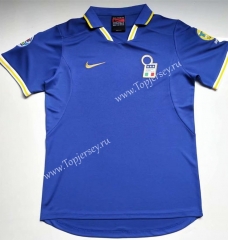 Retro Version 1996-1998 Italy Home Blue Thailand Soccer Jersey AAA-912