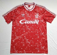 Retro Version 1991 Liverpool Home Red Thailand Soccer Jersey AAA-912
