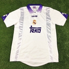 Retro Version 1997-1998 Real Madrid Home White Thailand Soccer Jersey AAA-503