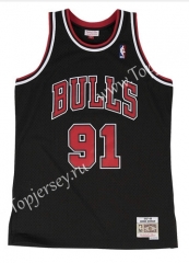 Chicago Bulls Black #91 NBA Jersey