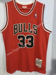 Mitchell&Ness Chicago Bulls Red #33 NBA Jersey