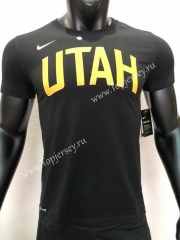 Utah Jazz Black NBA Cotton T-shirt