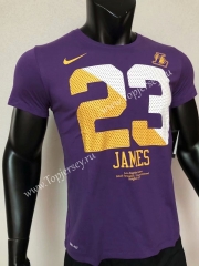 Los Angeles Lakers Purple #23 NBA Cotton T-shirt