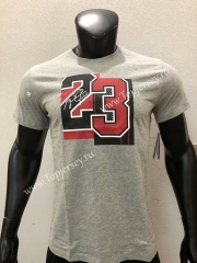 Chicago Bulls Gray #23 NBA Cotton T-shirt