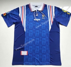 Retro Version 1996 France Home Blue Thailand Soccer Jersey AAA-912