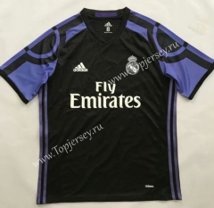 Retro Version 2015-2016 Real Madrid 2nd Away Black Thailand Soccer Jersey AAA-510