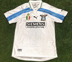 Retro Version 2000-2001 Lazio Home White Thailand Soccer Jersey AAA-503