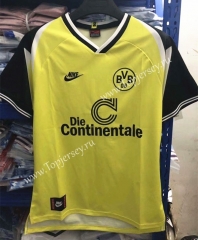 Retro Version 1995-1996 Borussia Dortmund Home Yellow&Black Thailand Soccer Jersey AAA-905
