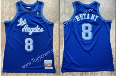 Mitchell Ness Retro Version Los Angeles Lakers Blue #8 NBA Jersey