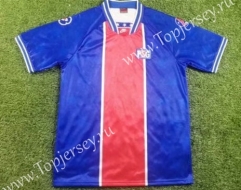 Retro Version 1994-1995 Paris SG Home Red& Blue Thailand Soccer Jersey AAA-503