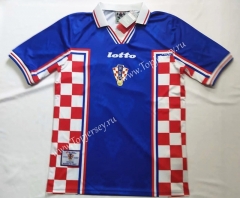 1998 Retro Version Croatia Red&Blue Thailand Soccer Jersey AAA-912