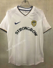 Retro Version 2000-2001 Leeds United Home White Thailand Soccer Jersey AAA-811
