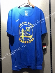 Golden State Warriors Blue #30 NBA Cotton T-shirt
