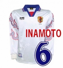 Retro Version 1996 Japan Away White LS Thailand Soccer Jersey AAA