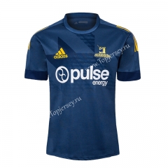 2020-2021 Highlanders Blue Training Thailand Rugby Jersey