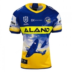 2021 Commemorative Edition Manna Fish Blue&Yellow Thailand Rugby Shirt