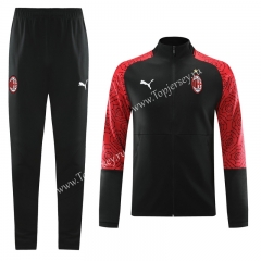 2020-2021 AC Milan Black Training Thailand Soccer Jacket Uniform-LH