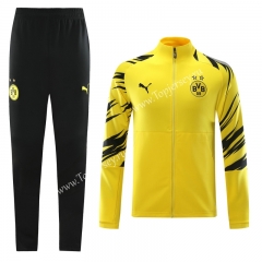 2020-2021 Borussia Dortmund Yellow Thailand Training Soccer Jacket Uniform-LH