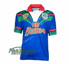 Retro Version 1995 New Zealand Warriors Blue Thailand Rugby Shirt