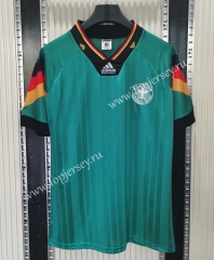 Retro Version 1992 Germany Away Green Thailand Soccer Jersey AAA-C1046