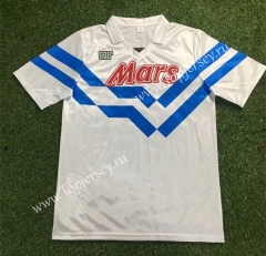 Retro Version 1988-1989 Napoli Away White Thailand Soccer Jersey AAA-503