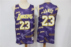 Limited Version Los Angeles Lakers Purple #23 NBA Retro Jersey