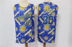 Limited Version Golden State Warriors Blue #30 NBA Retro Jersey