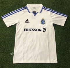 Retro Version 1999-2000 Olympique de Marseille Home White Thailand Soccer Jersey AAA-503
