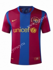 Retro Version 07-08 Barcelona Home Red&Blue Thailand Soccer Jersey AAA-905