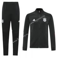2020-2021 Bayern München Black Thailand Training Soccer Jacket Uniform-LH