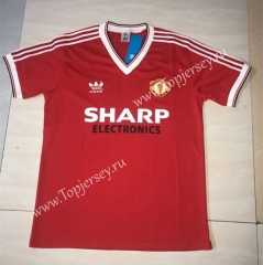 Retro Version 1985 Manchester United Home Red Thailand Soccer Jersey AAA