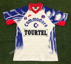Retro Version 1993-1994 Paris SG Away White Thailand Soccer Jersey AAA-503