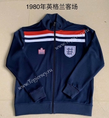 1980 England Royal Blue Thailand Soccer Jacket-AY