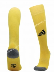 Yellow Soccer Normal Socks