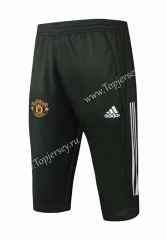 2020-2021 Manchester United Black Short-sleeve Thailand Soccer Tracksuit Pants-815
