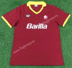 Retro Version 89-99 Roma Home Red Thailand Soccer Jersey AAA-503