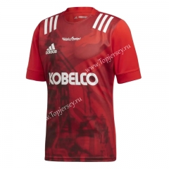 2020-2021 Kobe Steel Home Red Thailand Rugby Jersey