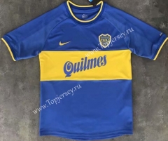 Retro Version 1999-2000 Boca Juniors Home Blue Thailand Soccer Jersey AAA-510