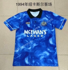 Retro Version 1994 Newcastle United Away Blue Thailand Soccer Jersey AAA-709