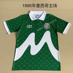 Retro Version 1995 Mexico Home Green Thailand Soccer Jersey AAA-AY
