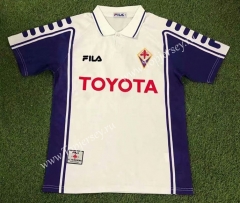 Retro Version 99-00 Fiorentina Away White Thailand Soccer Jersey AAA-503