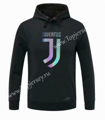 2020-2021 Juventus Black Thailand Soccer Tracksuit Top With Hat-CS