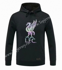 2020-2021 Liverpool Black Thailand Soccer Tracksuit Top With Hat-CS