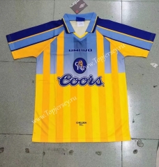 Retro Version 95-97 Chelsea Away Yellow Thailand Soccer Jersey AAA